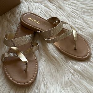 Mariella Metallic Gold Sandal